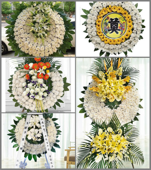 山东青岛黄岛区大村镇小泊村花圈速递